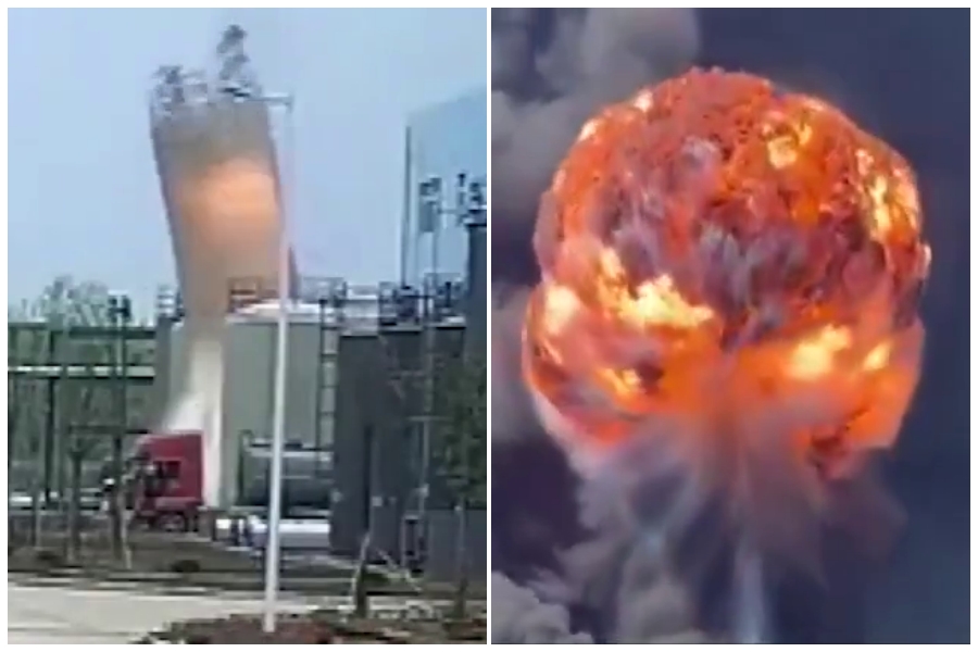 At least five killed in a large explosion at a China chemical plant