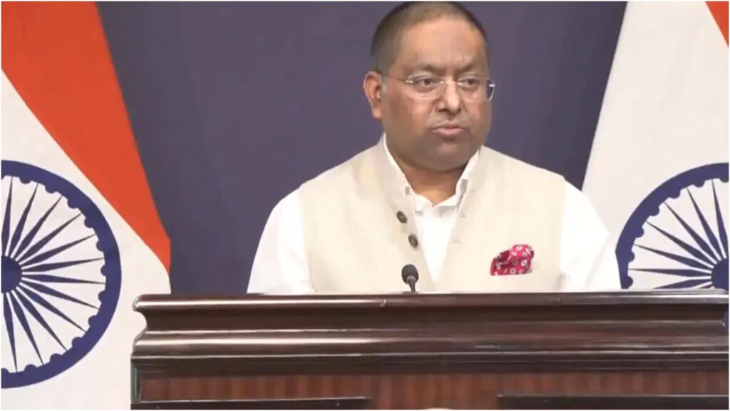 Foreign Ministry spokesperson Randhir Jaiswal