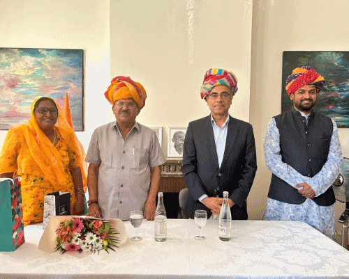Vasudev Devnani Urges Rajasthan NRIs in France to Preserve Their Cultural Roots